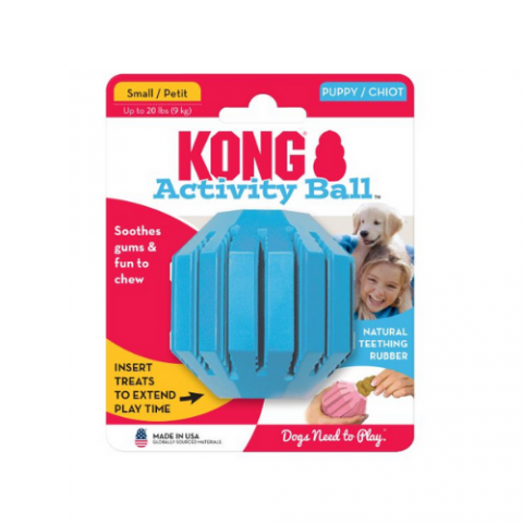 KNG-13125 - KONG PUPPY ACTIVITY BALL SMALL ROSADO CELESTE